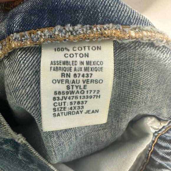 Rare Vintage Polo Jeans Co Reworked Crop Distressed Denim – Sz 4 - Picture 8 of 8